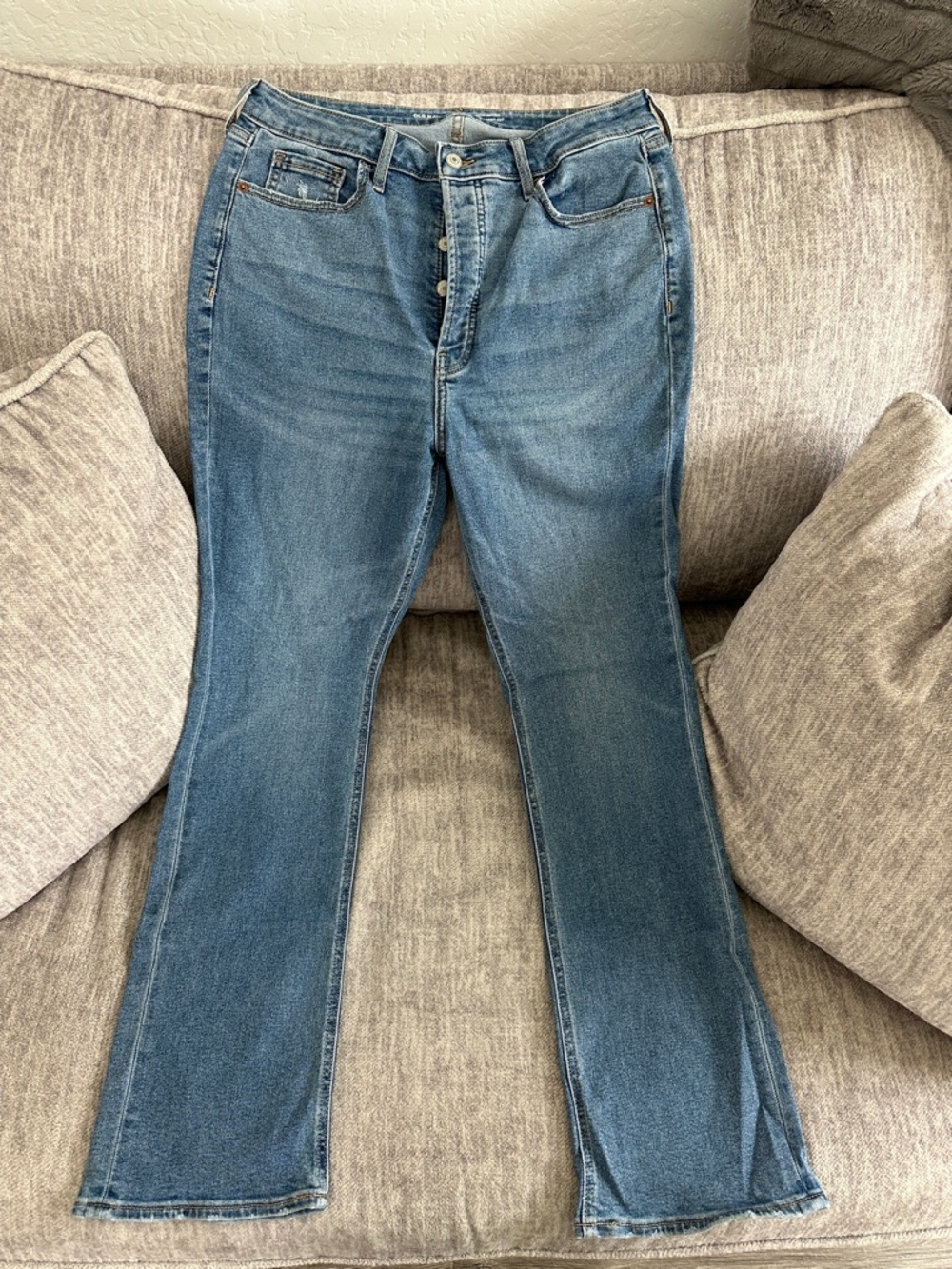 Old Navy Medium Blue Boot-Cut Jeans
